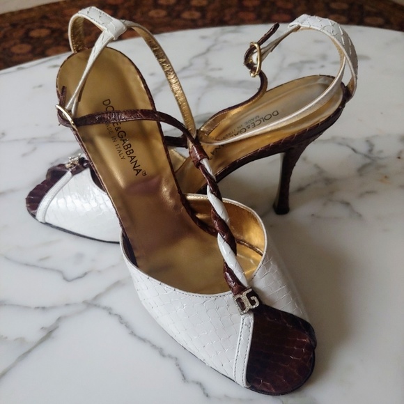 Dolce &amp; Gabbana Shoes Dolce Gabbana Heels Snakeskin With